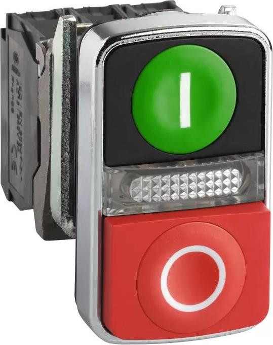 Schneider Electric dubbelpolige drukknop XB4BW73731M5