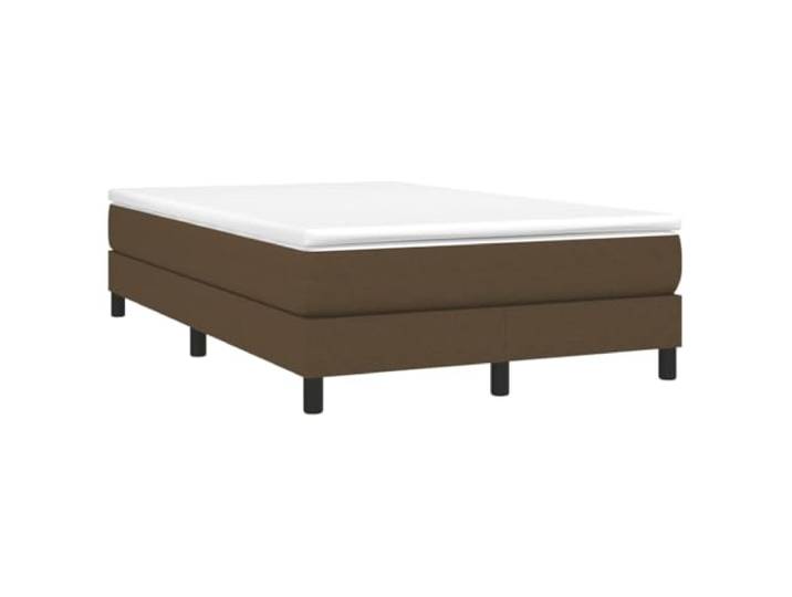 KKgypkn Boxspringbett mit Matratze Dunkelbraun 120x190 cm Stoff Taschenfederkernmatratze
