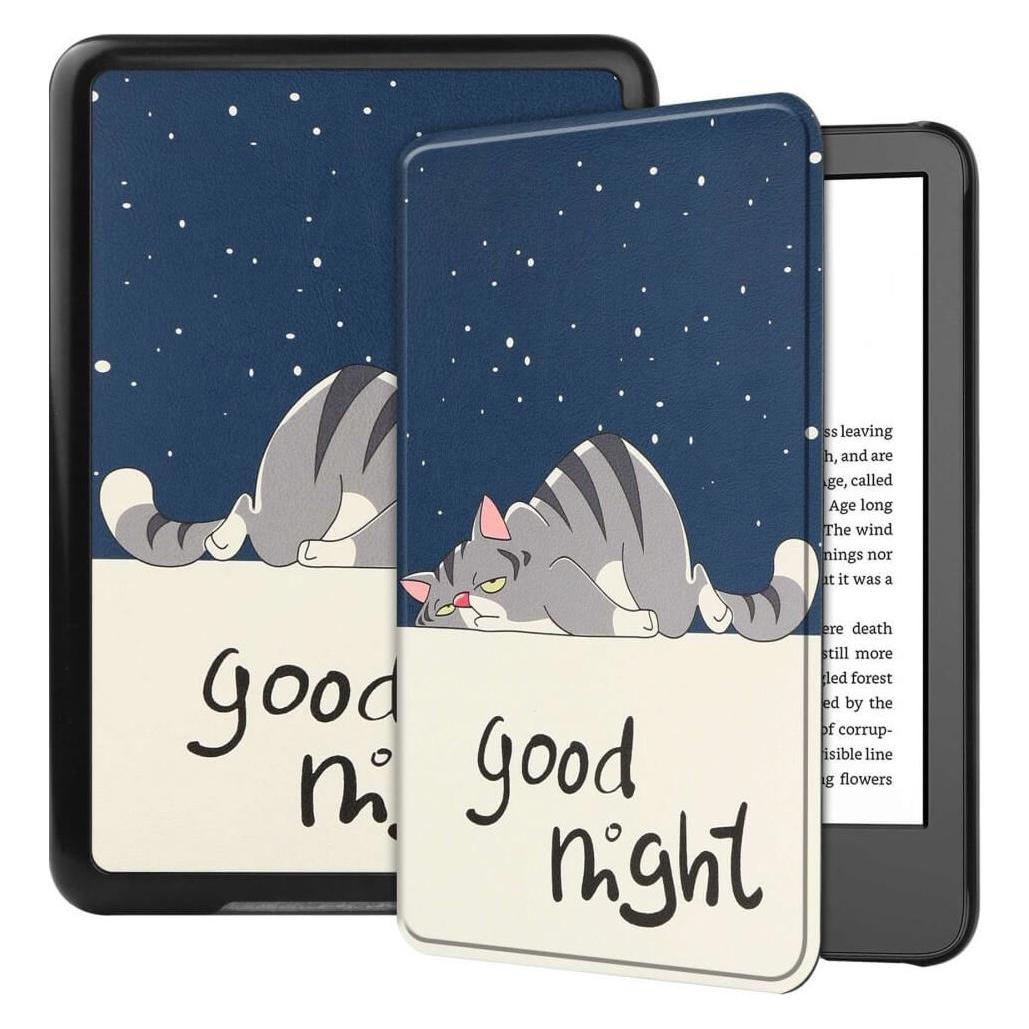 Cover-Discount Kindle 2022 (6.0 / 11.Gen.) - Schutzhülle Etui Good Night Cat (Amazon Kindle 2022) (660201818F)