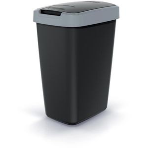 Keden Mülleimer Compacta Q, smooth grau, aus Kunststoff, 12 Liter