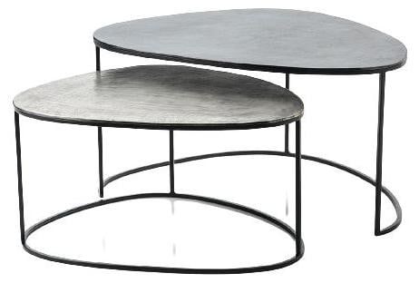StarFurn Salontafel Set van 2 Lana Aluminium