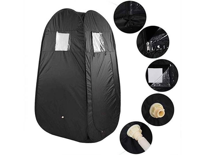 Tente de sauna portable sans vapeur, maison, maison, pop-up, intimité, chambre IQUE proxy pour camping, vélo, toilettes, douche, plage, extérieur