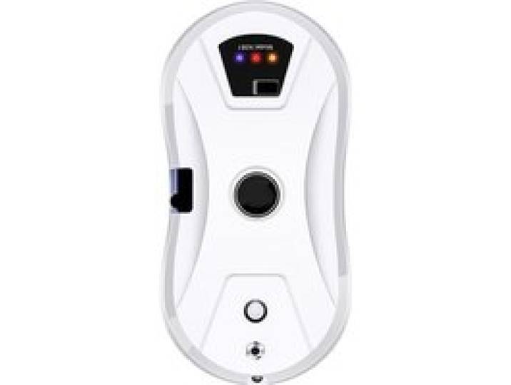 Robot lave-vitres intelligent avec pulvérisation ultrasonique double disque télécommande anti-chute autonomie longue – blanc