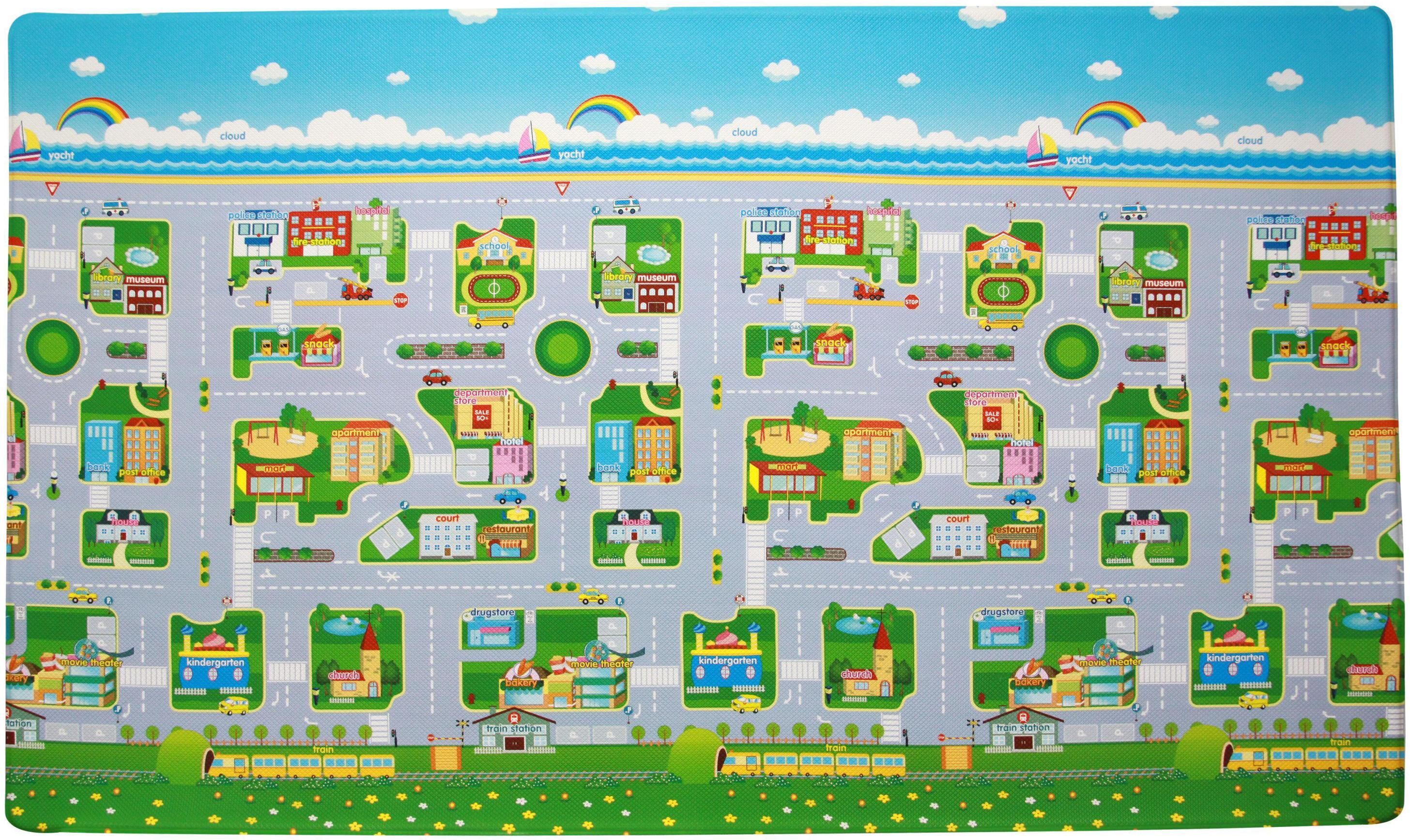 Spielmatte DWINGULER "Animal Orchest", Baby, Gr. B/H/L: 130cm x 15cm, bunt, Sportmatten Spielmatte bunt B/H/L: 130cm x 15cm