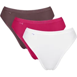 sloggi Basic+ Tai Slip C3P - Damen - Gr. 42 - rot