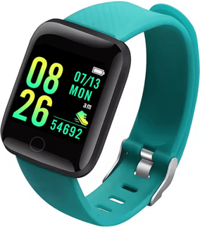 Uplift Curations Smartwatch For Men And Women Fitness Tracker With Message Alerts And Health Monitor 116plus Green