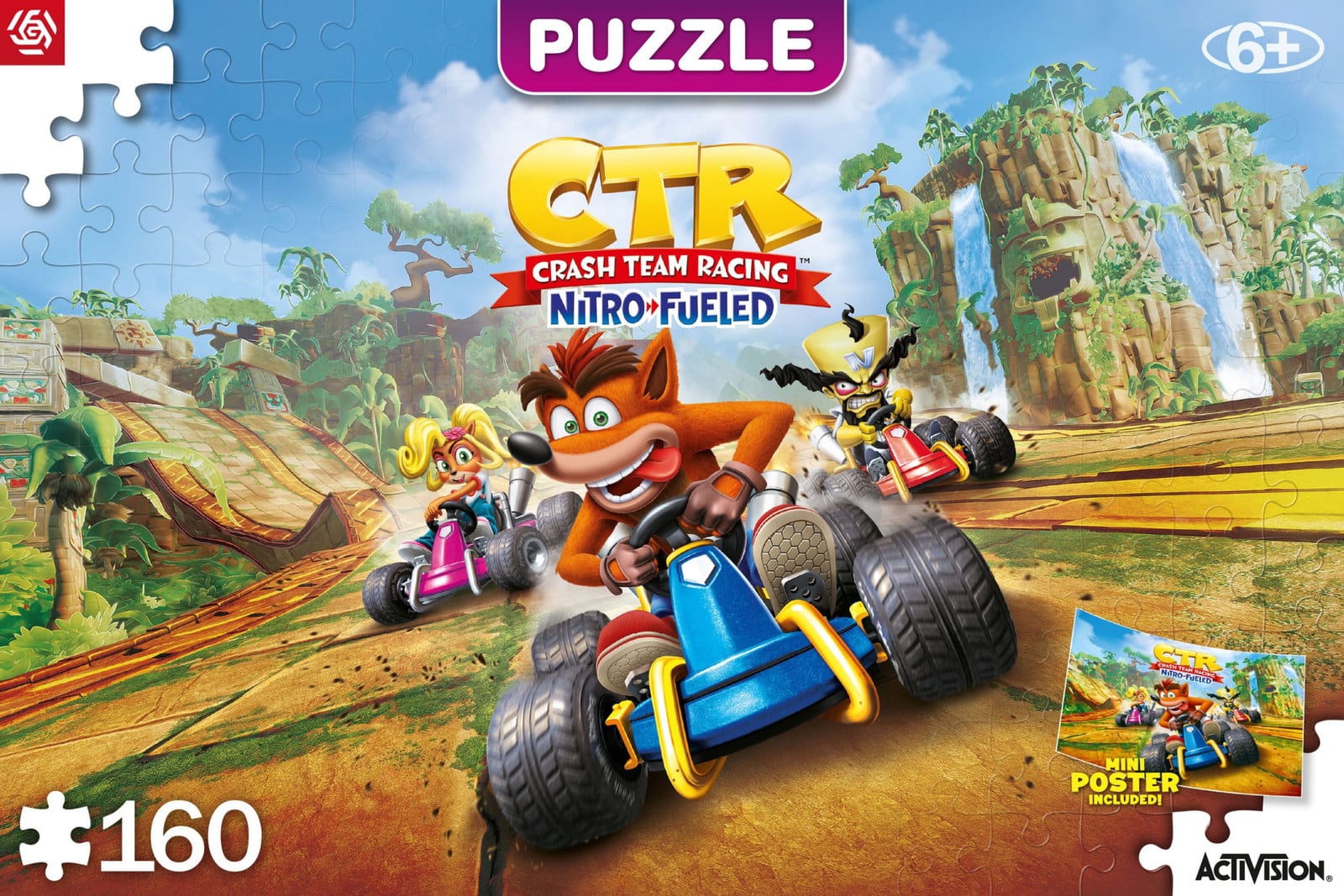 Good Loot Kinderpuzzel Crash Team Racing Nitro-Fueled 160 stukjes