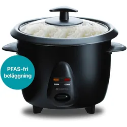 Champion Mini RK400, Dampfgarer + Reiskocher, Schwarz