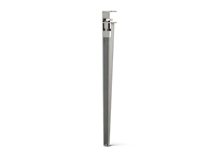 TipToe - Tisch- und Schreibtischbein H 75 cm, CORE, Edelstahl