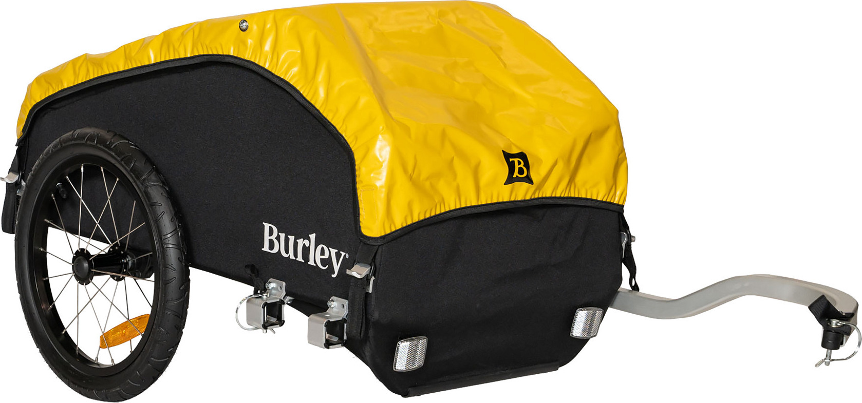 Burley Fahrrad-Lasten-Anhänger Nomad schwarz/gelb.