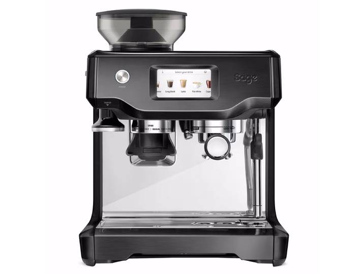Sage the Barista Touch™ Stainless Steel Black Siebträgermaschine – Siebträgermaschine/Espressomaschine – black steel