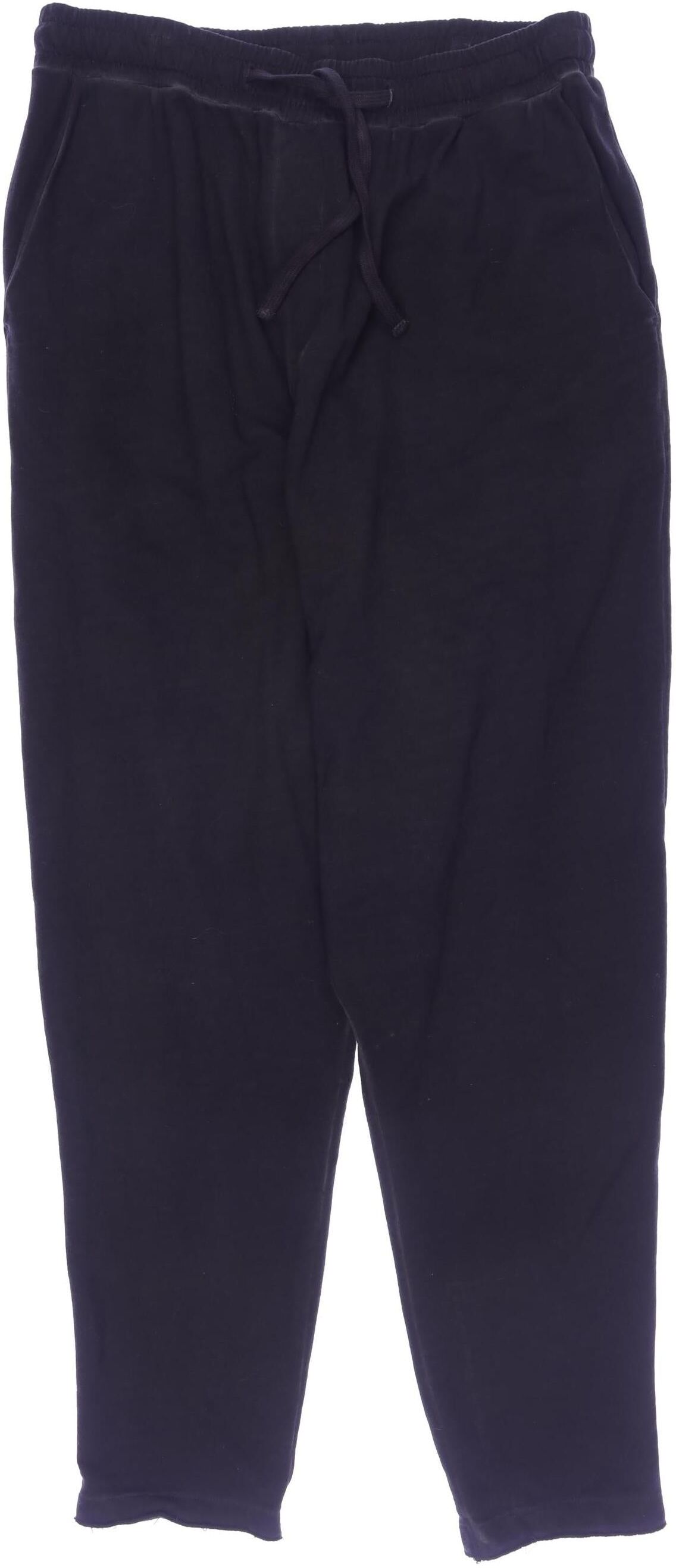 Rundholz Damen Stoffhose, Schwarz, Gr. L, Baumwolle - Second Hand