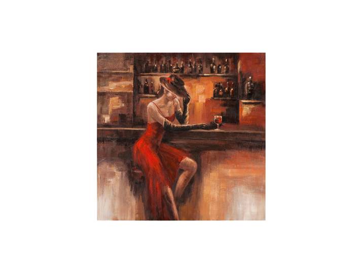 Handgemaltes Bild „Samantha II“ 100 x 100 cm Multicolor Crea Collection