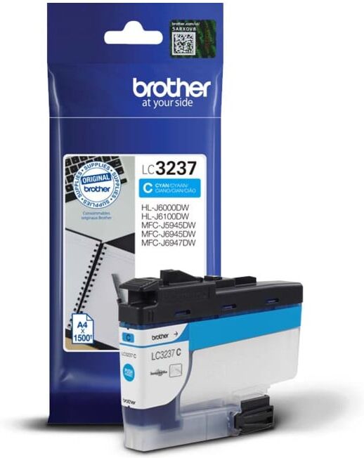 BROTHER Cartouche d'encre LC-3237C cyan (LC3237C)