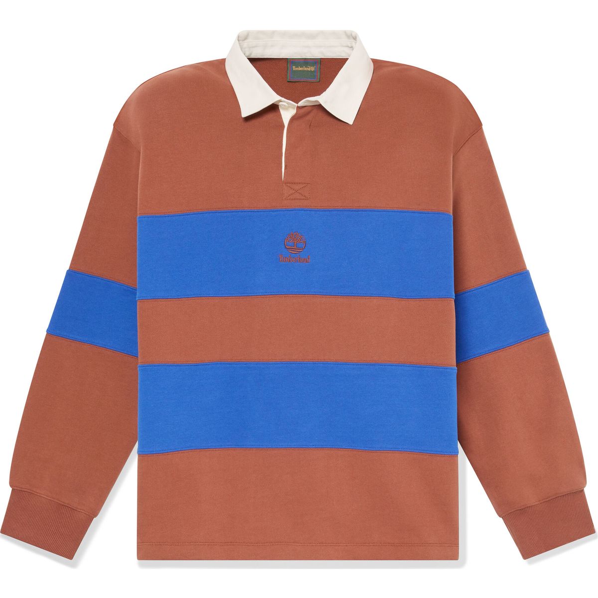 Timberland Mens Long Sleeve Rugby Polo LB Sweatshirt brownout/surftw L TBC0YHCVAKU1-L