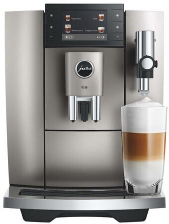Jura - Kaffeevollautomat E8 Midnight Silver (ed) Smart Connect Geschenkt - - MaxiCoffee