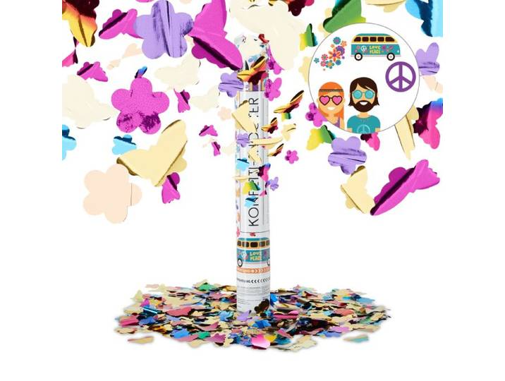 Relaxdays Lanceur confettis colorés papillon