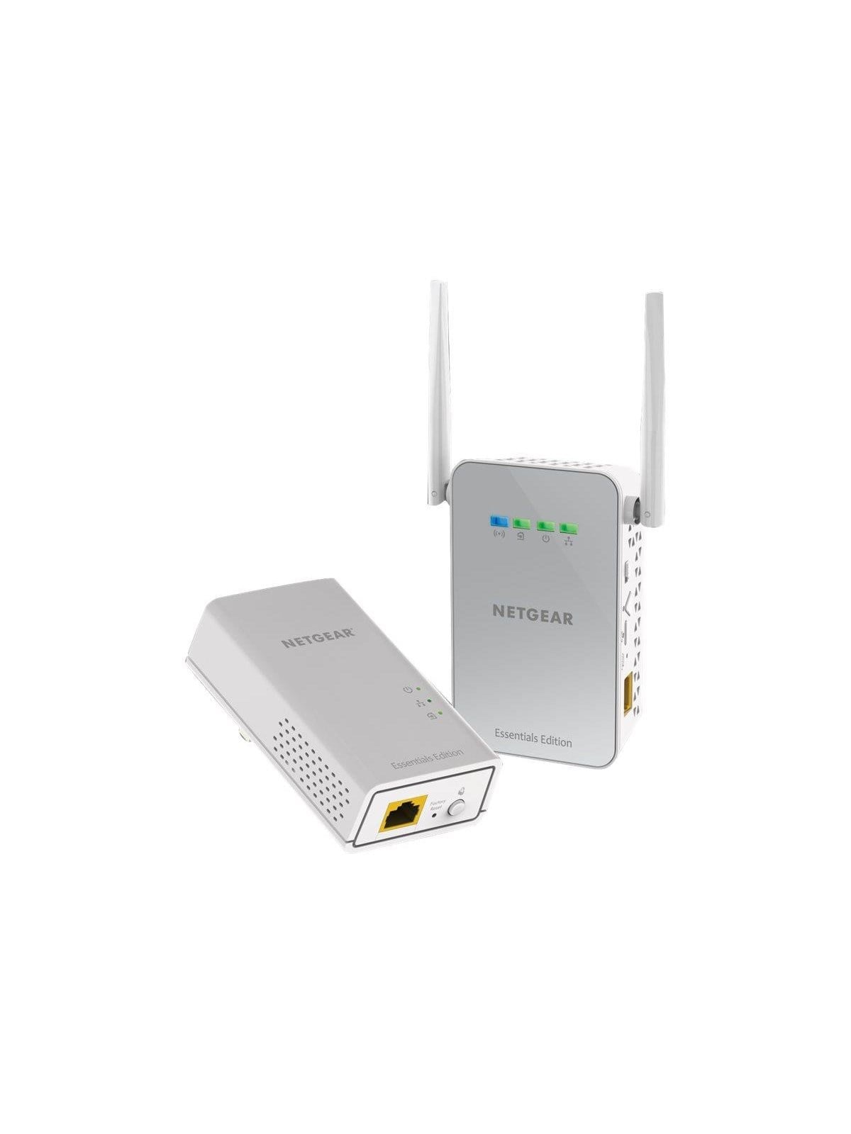 Netgear PowerLINE 1000 + WiFi (PLW1000) Powerline Extender 1000Mbps 1Gigabit Port 1 Powerline Extender + 1 WiFi Extender Homeplugs