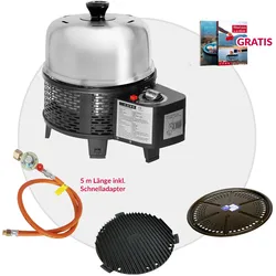 COBB Gas Grill PRO BLACK inkl. Grillplatte ~ 4-teilig | Multifunktionsküche | SE...