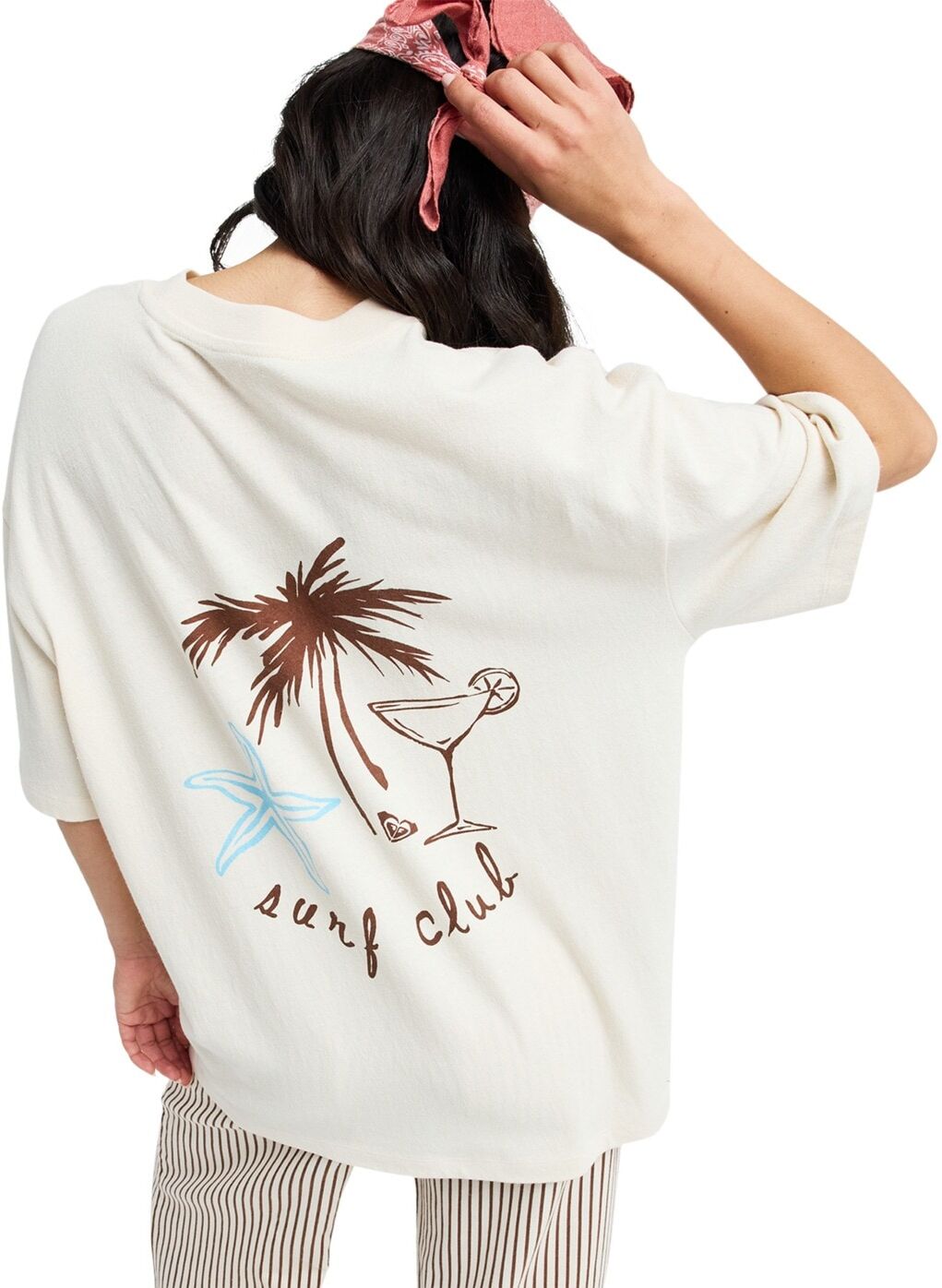 T-Shirt ROXY "My Boyfriend", Damen, Gr. S, buttercream, Obermaterial: 100% Baumwolle., Shirts T-Shirt buttercream S