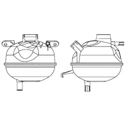 Ausgleichsbehälter Kühlmittel MAHLE CRT 7 000S für Opel Corsa B Tigra