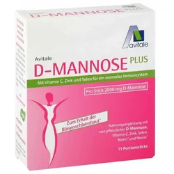 D-MANNOSE PLUS 2000 mg Sticks m.Vit.u.Mineralstof. 15X2.47 g