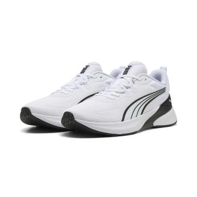 Trainingsschuh PUMA "Agile Lite Trainingsschuhe Erwachsene", Damen, Gr. 37, schwarz-weiß (weiß schwarz), Obermaterial: Textil, Synthetik. Futter: Textil. Innensohle: Textil. Laufsohle: Gummi, Synthetik, Schuhe