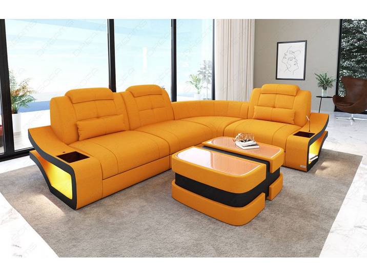 Stoff Ecksofa Elena L-Form