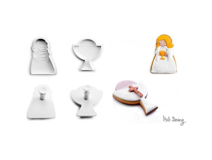Ausstechformen-Set Ibili weiss Kunststoff B 8 cm