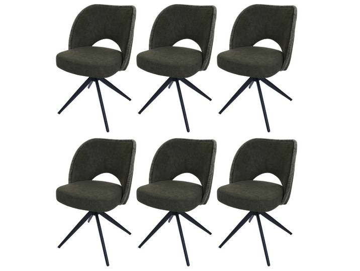 ESSZIMMERSTUHL Grün 6er-Set