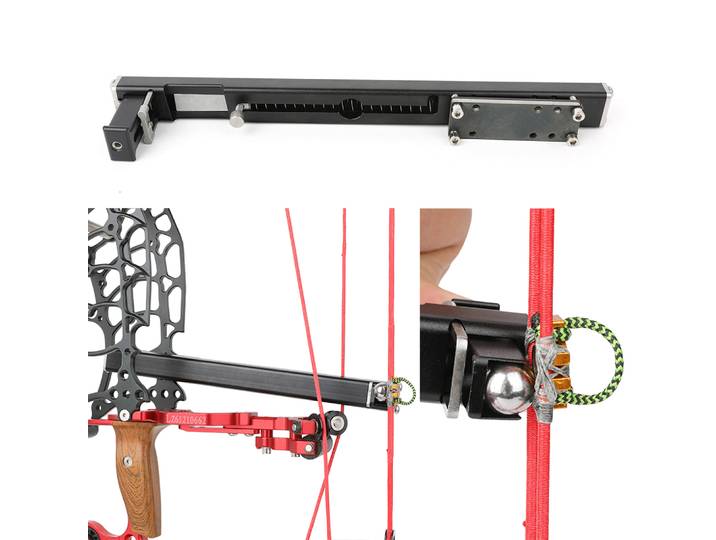 Lanceur de balle en acier rapide à double usage, arc composé en alliage d'aluminium adapté au tir à l'arc à bille en acier de 12 à 13mm, accessoires de chasse en plein air