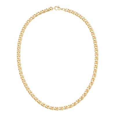 Collier FIRETTI "Schmuck Geschenk Tombak Halsschmuck Halskette Kette Achterkette" Gr. 45, gold (gelbgoldfarben), Halsketten, Damen, 45, Tombak, L: 45 B: 6,5mm, Collier, Made in Germany, B:6,5mm