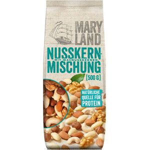 Maryland Nussmischung Nusskernmischung, im Beutel, ungeröstet und ungesalzen, 4 Nusssorten, 500 g