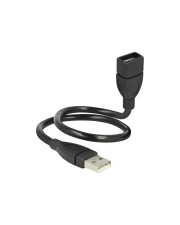Delock ShapeCable USB-Verlängerungskabel USB W bis M 35 cm Schwarz (83498)