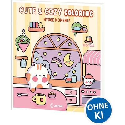 Cute & Cozy Coloring - Hygge Moments, Taschenbuch von , Loewe, 978-3-7432-2499-5