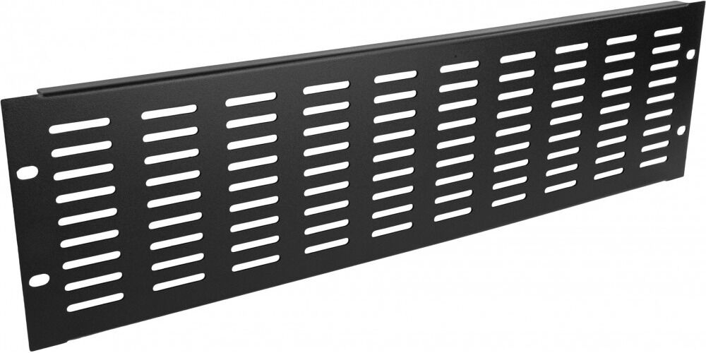 Adam Hall 19" Parts 87223 Vh - 19-Zoll-U-Lüftungsblende Mit Vertikalen Schlitzen, 3 He