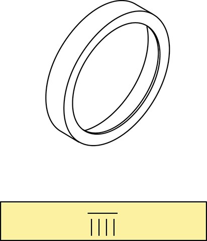Ideal Standard Dekorring mit Symbol Kopfbrause A860859AA