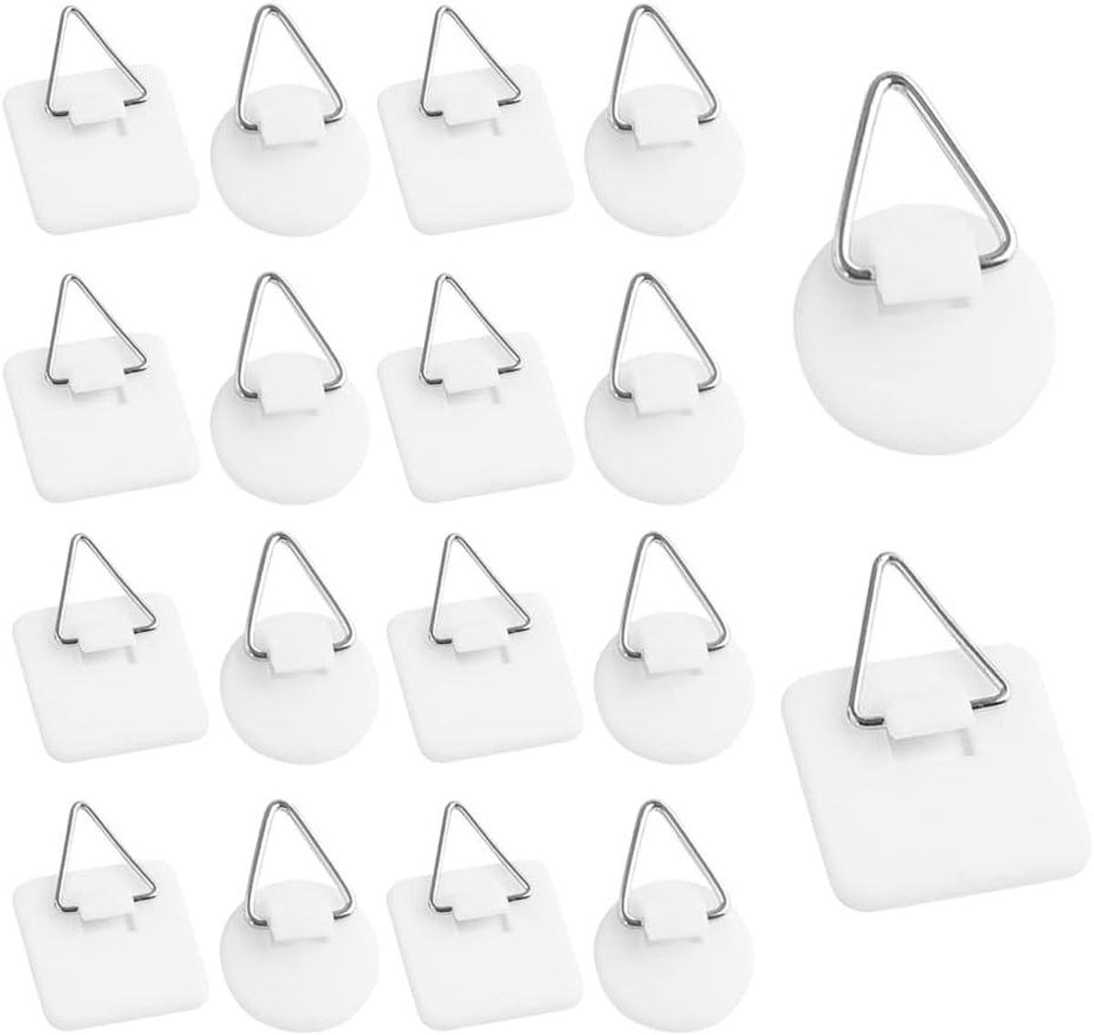 Zelfklevende Wandhaken Set - 30 Stuks - Transparant - Nagelvrij Ophangen