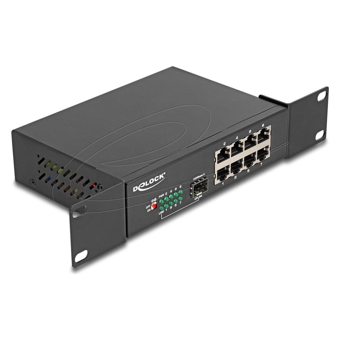 Delock 10" Gigabit Ethernet Switch (8 Ports) (88064)