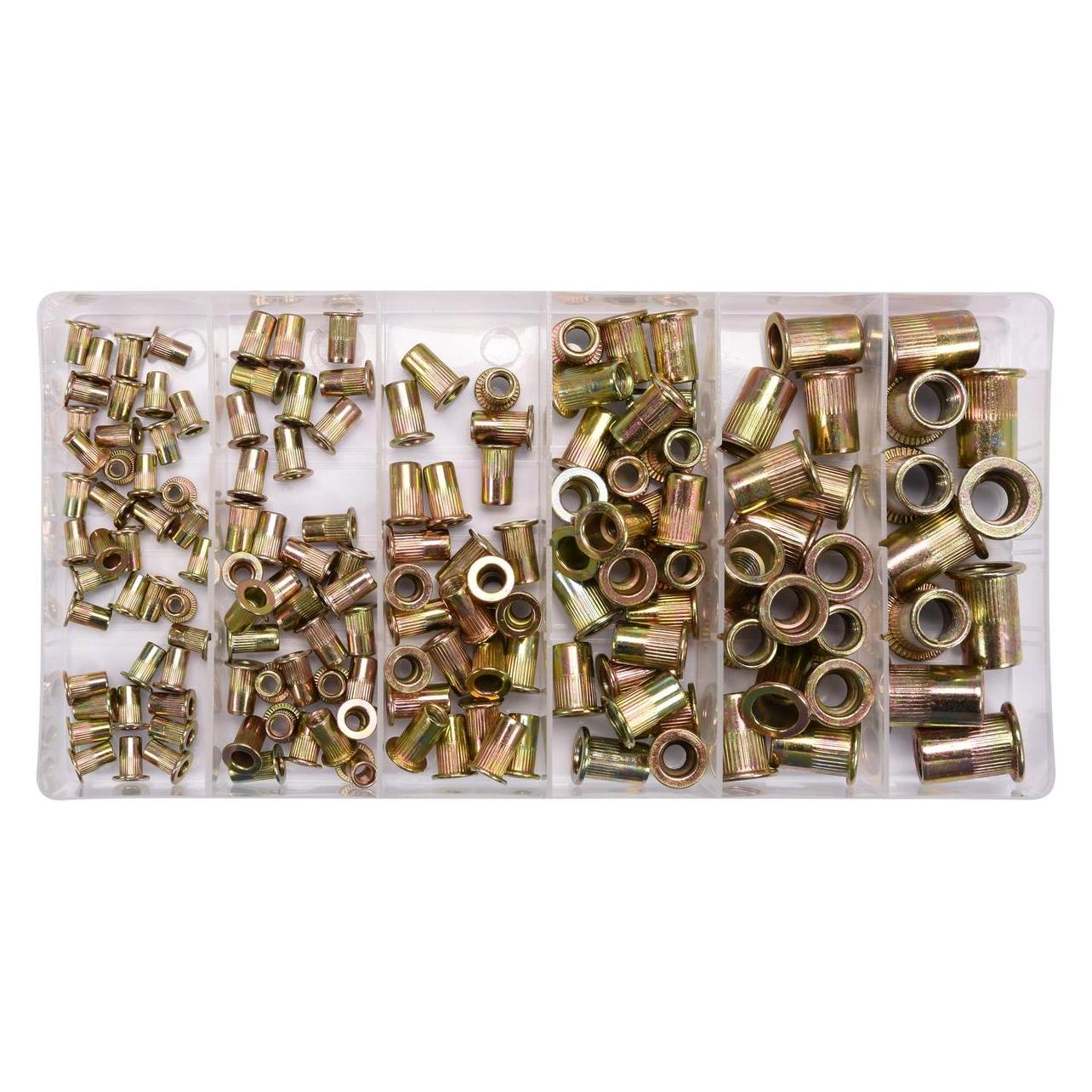 Yato Nietmuttern Stahl Satz M3-M10 150 teilig (YT-36481)