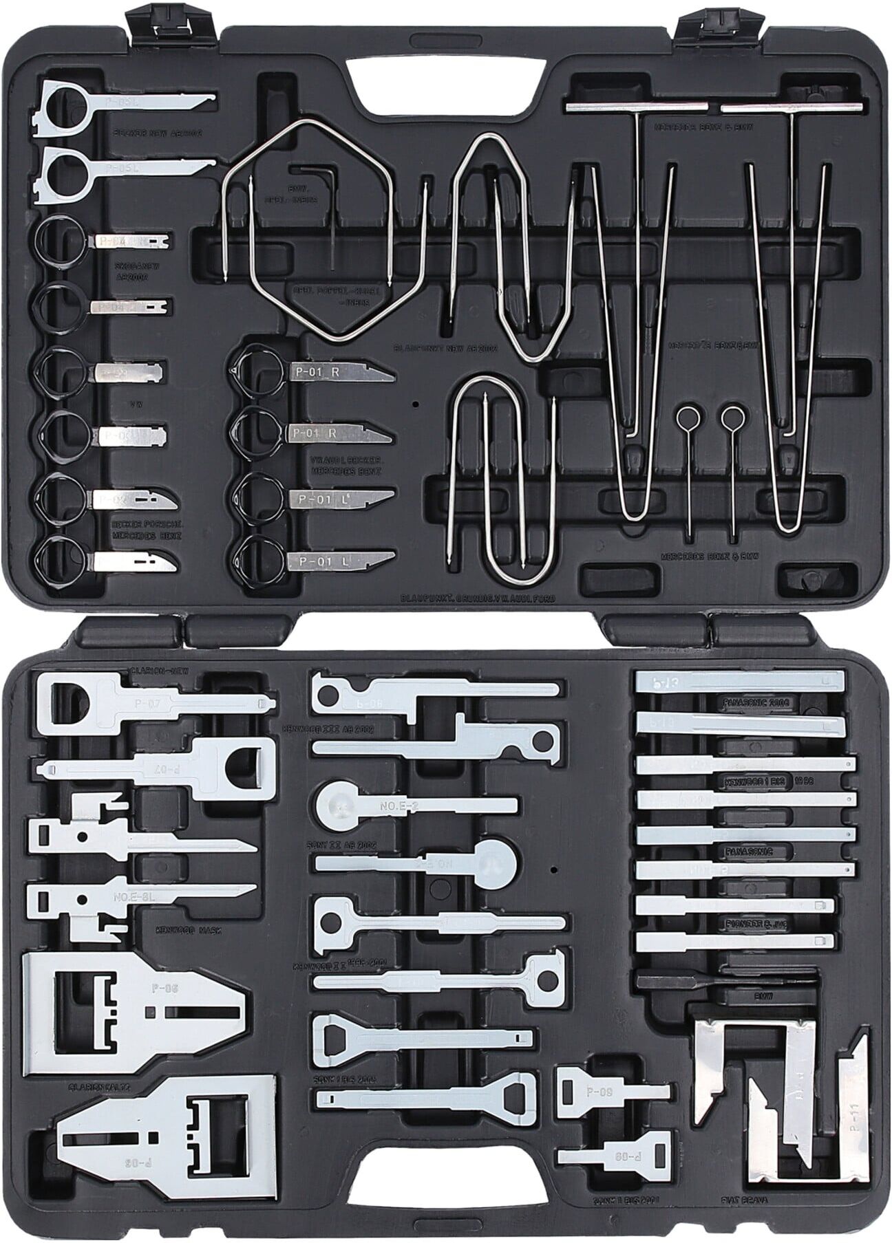 KS Tools Radio-/Navigationssystem Demontage und Montage-Satz aus Kunststoff und Metall 52-teilig, 5001380 (500.1380)