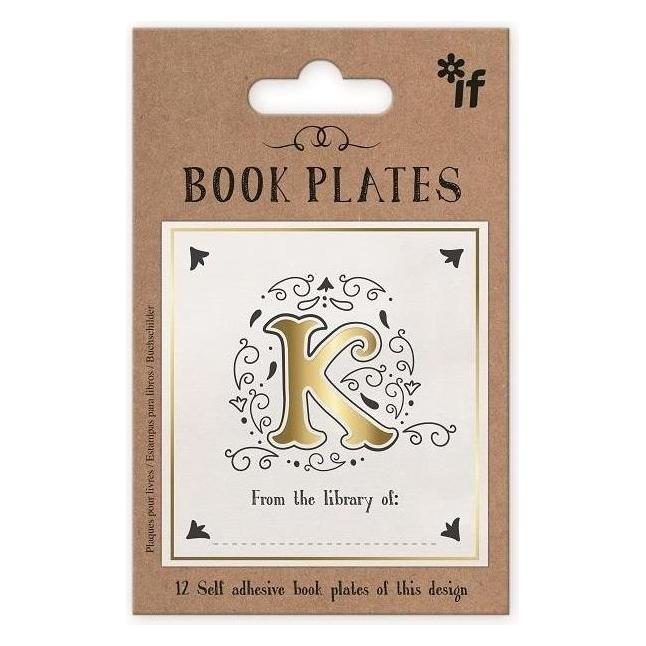 IF Exlibris - Satz Aufkleber - Buchstabe K (12 Sticker) (47603717)