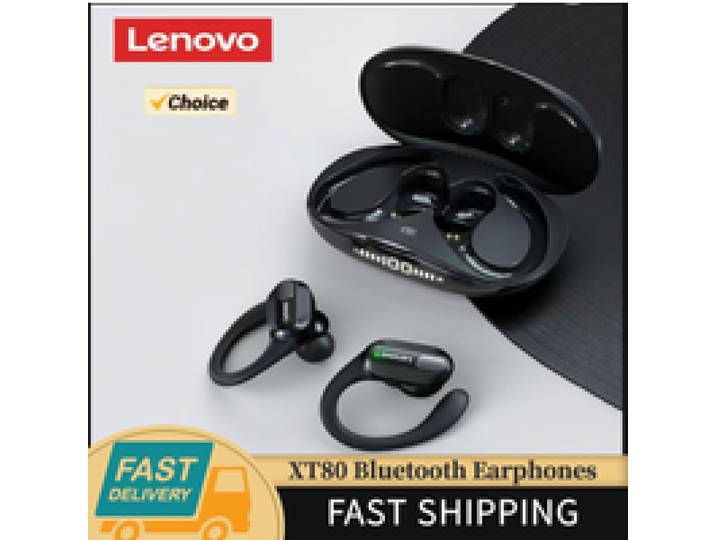 Lenovo ThinkPlus Oortelefoon XT80 Draadloze Bluetooth Sport Oordopjes met Ruisonderdrukking HiFi Stereo Game Muziek Hoofdtelefoon Lange Stand-by