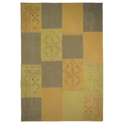 Teppich KAYOOM "Lyrical 210", bunt (multi, gelb), B:200cm H:13mm L:290cm, Baumwolle, Teppiche, Teppich, Handgefertigt, hochwertig verarbeitetes Unikat im Antik-Design