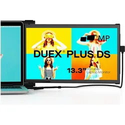 Mobile Pixels Duex Plus DS (1920 x 1080 Pixel, 13.30"), Monitor, Schwarz
