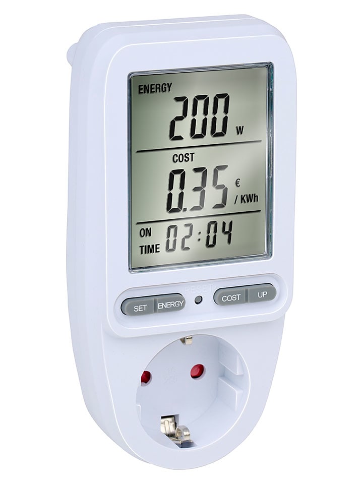 GRUNDIG Steckdosen-Energiemonitor in Weiß - (B)7,5 x (H)14,5 x (T)7 cm - onesize