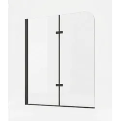 BADEWANNE Austin 2 Teile cm Schwarz - 120 x 140 cm