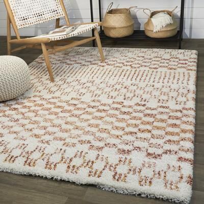 Balta Rugs Mendieta Checkered Shag Area Rug