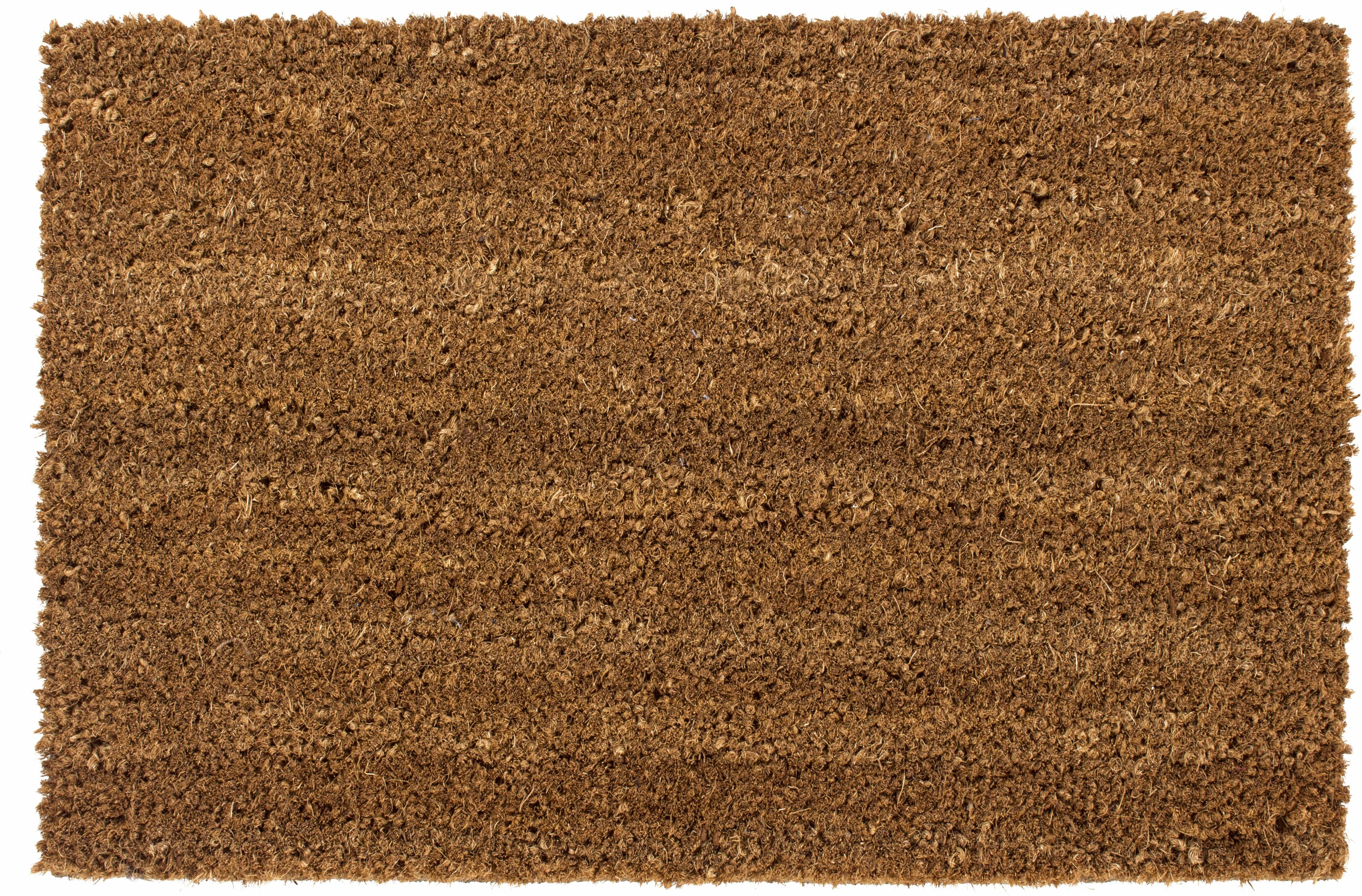 Fussmatte ANDIAMO "Kokos uni" Gr. 16, braun, B:50cm H:15mm L:80cm, Kokos, Teppiche, Fussmatte, Schmutzfangmatte, In- und Outdoor geeignet braun B : 50cm 1 Stk., 15mm, L: 80cm