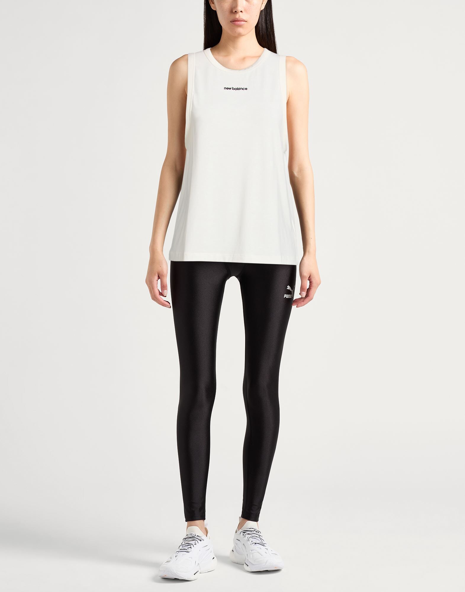 New Balance Camiseta de tirantes Mujer Marfil M Mujer